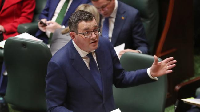 Victorian Premier Daniel Andrews during question time on Tuesday. Picture: NCA NewsWire / David Crosling