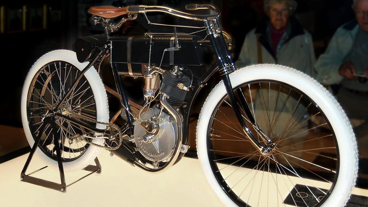 The original Harley-Davidson motorbike that inspired the Serial 1.