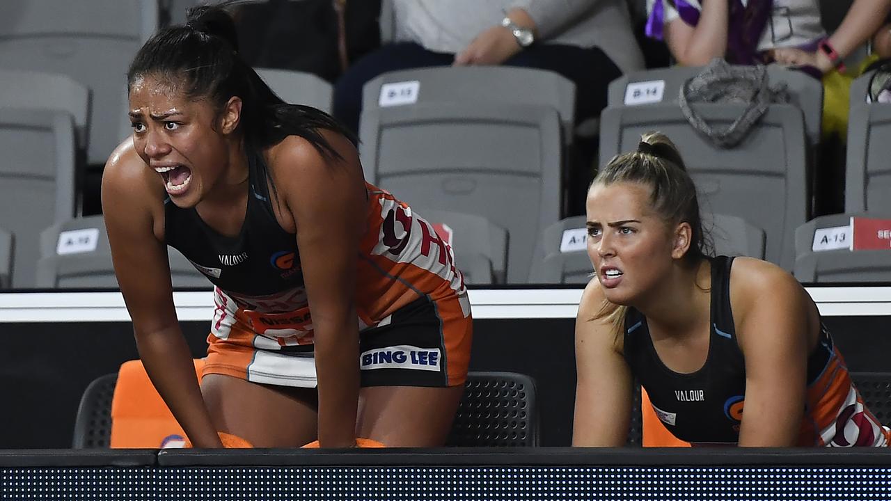 Matisse Letherbarrow with former teammate Kristina Manu'a.