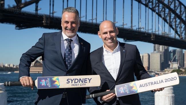 Nick Hockley (R) has been tasked with steering the engine room of Australian cricket. Picture: Getty