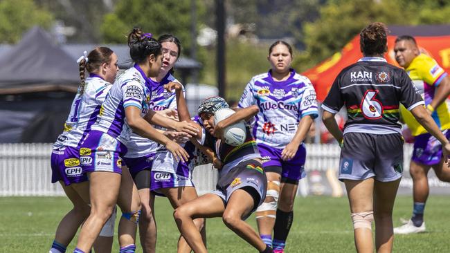 U17s girls Koori Knockout grand final, Northern United Dirawongs vs Minda Sisters. Picture: Andrea Francolini