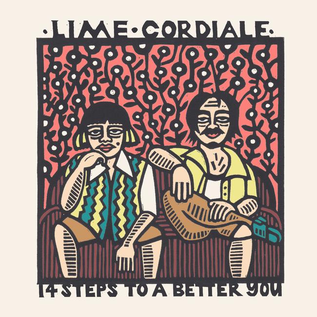 Artwork for '14 Steps to a Better You', an album by Lime Cordiale released in 2020.