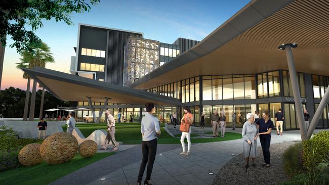 Artist impressions of the $200m stage two redevelopment of Hornsby Hospital. 