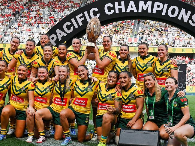 Jillaroos player have been left in the dark over their cancelled camp. Picture: Izhar Khan/Getty Images