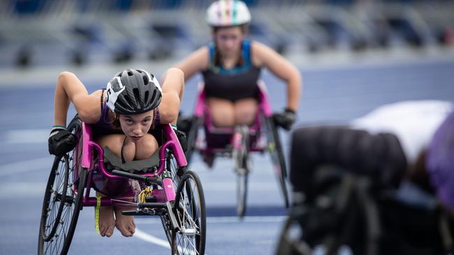 Action in the 400m heats of the all age and gender category at the NSW championships.