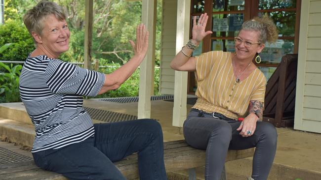 Bellingen Shire Pandemic Working Group members Kerry Pearse (Neighbourhood Care Network Co-ordinator), Michelle McFadyen (Deputy General Manager Bellingen Shire Council),