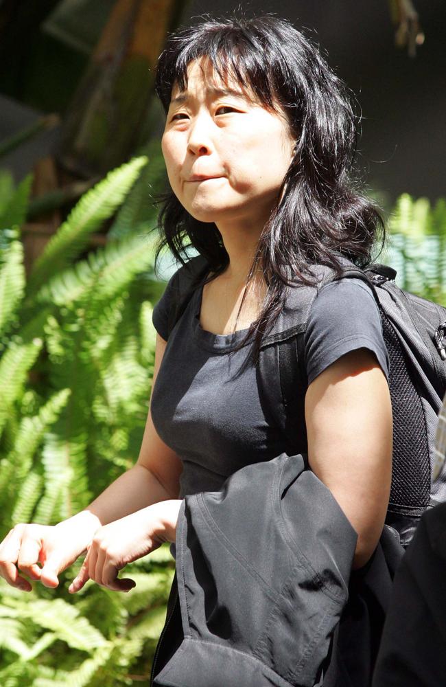 Japanese law lecturer Megumi Ogawa outside Brisbane District Court in 2008. Picture: Supplied