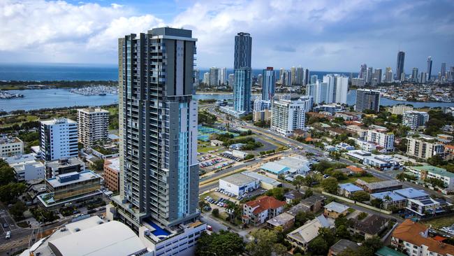 Southport CBD skyline — in the future to include a “tower of power”. Picture: NIGEL HALLETT.