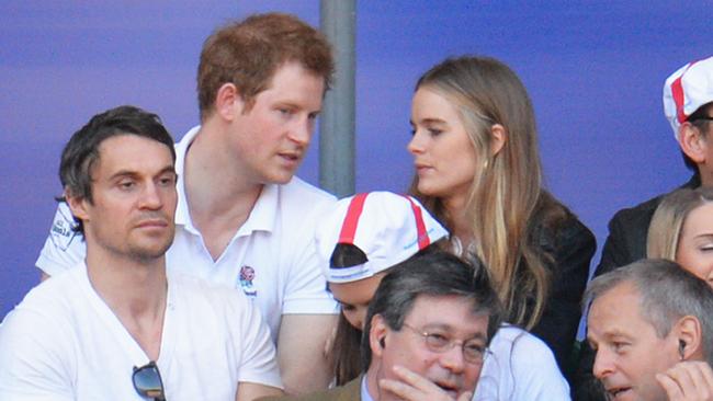 Prince Harry and Cressida Bonas during the RBS Six Nations match between England and Wales at Twickenham Stadium on March 9, 2014 in London, England. Picture: Chris Lee – RFU/The RFU Collection via Getty Images