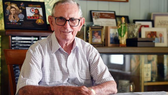 World War II veteran and former Daily Mercury writer Terry Hayes has died aged 96. Picture: Tony Martin