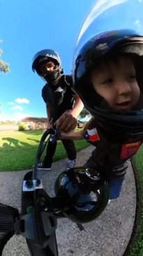 Toddler has adorable reaction to present from his parents