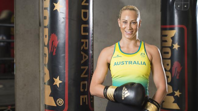 Boxer Kaye Scott is chasing her first Olympic selection. Pic: AAP/Troy Snook.