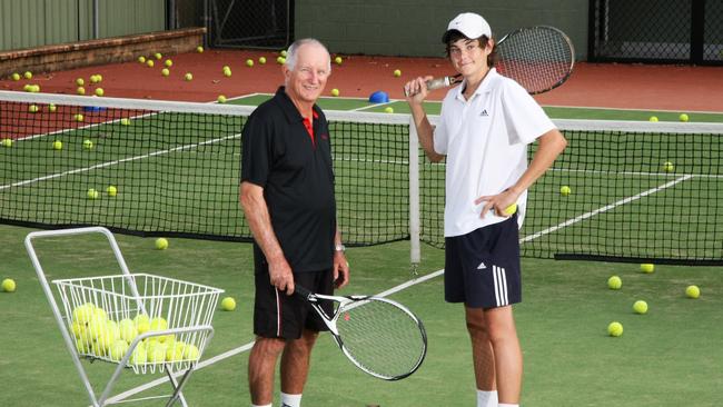 Tom Horn with pupil Tim Meier in 2011.