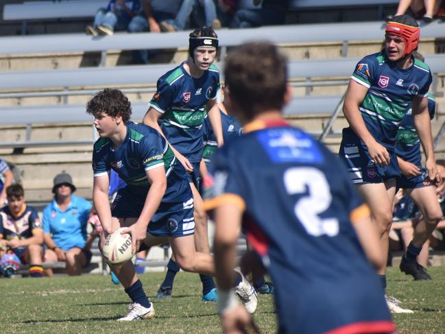 Rockhampton District Junior Rugby League CQ Club Challenge, under-15, Blackwater Crushers versus Brothers White, Browne Park, June 24, 2023.