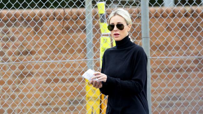 Roxy Jacenko leaving Parklea Prison after visiting her husband Oliver Curtis.