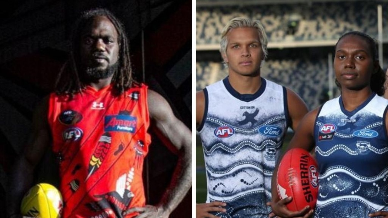 PSA footy: Schools unveiled player-designed Indigenous jerseys in nod to  AFL's Sir Doug Nicholls Round