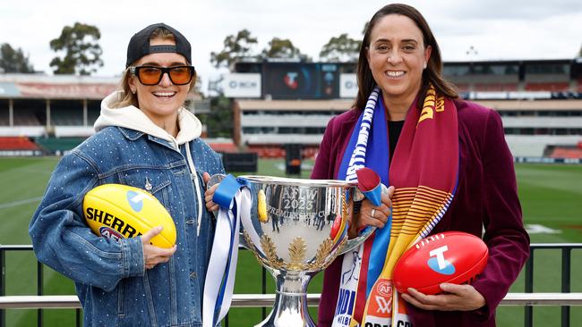 Nicole Livingstone has defended the league’s decision to play today’s premiership decider at Ikon Park. Picture: Getty Images