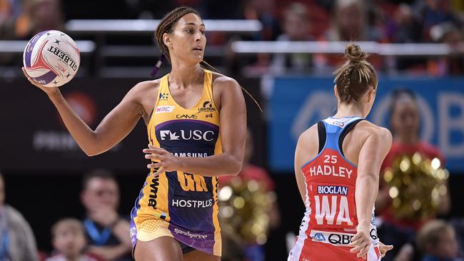 Sunshine Coast Lightning captain Geva Mentor. Picture: Getty Images