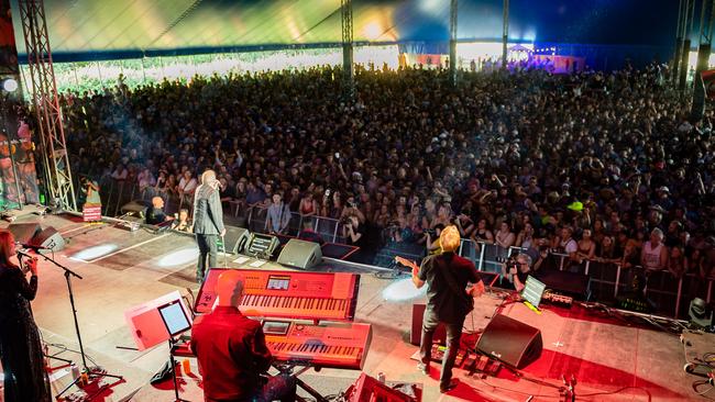 John Farnham was one of Falls Festival’s opening acts. Picture Ian Laidlaw