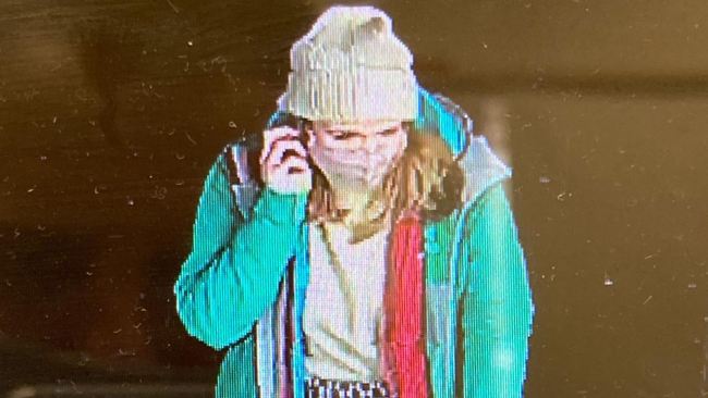 A CCTV image of Sarah Everard on the night she disappeared.