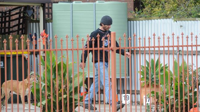 Zoran Nikolic at his Andrews Farm house, which was shot at several times during the bikies’ war between 2008-2011. 