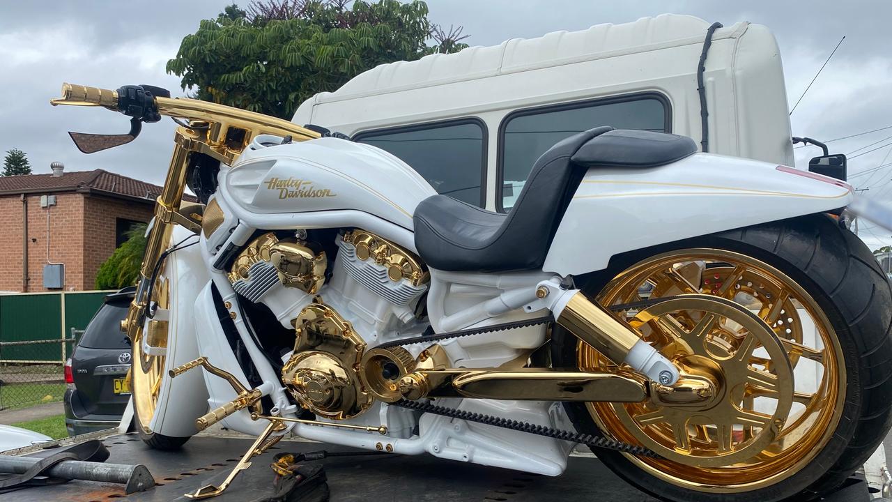 Tasmania Police to extradite NSW man charged with trafficking. Images of luxury cars including a Ferrari and a motorbike, seized during yesterday’s search warrant at Young Street, Parramatta. Source - NSW POLICE