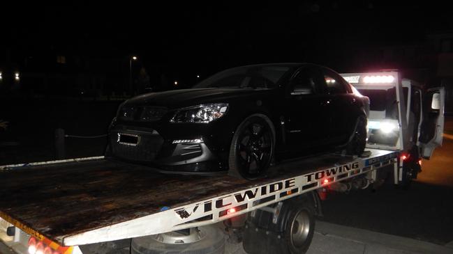 Police also seized this Holden ClubSport. Picture: Victoria Police