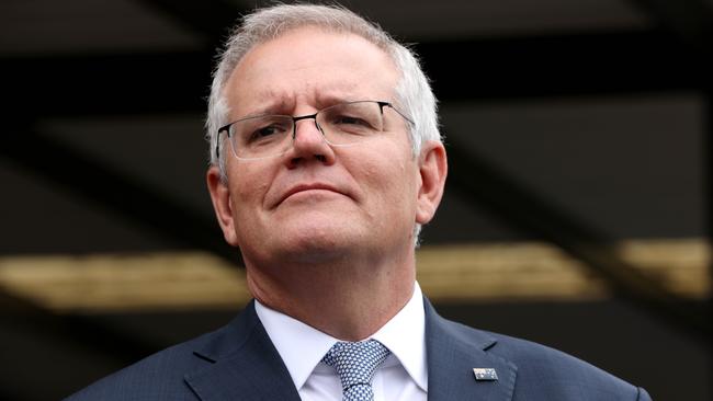 Prime Minister Scott Morrison says she hopes premiers stick to their original reopening plans. Picture: NCA NewsWire/Damian Shaw