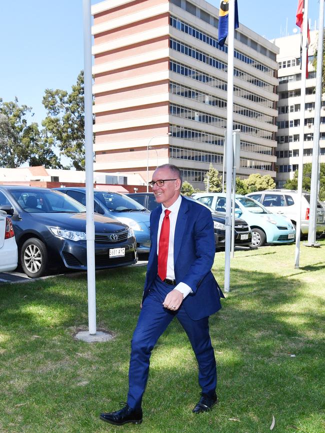 Premier Jay Weatherill at the Queen Elizabeth Hospital.