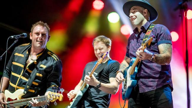 The Wolfe Brothers performing at Groundwater Country Music Festival on the Gold Coast in 2019. Picture: Luke Marsden