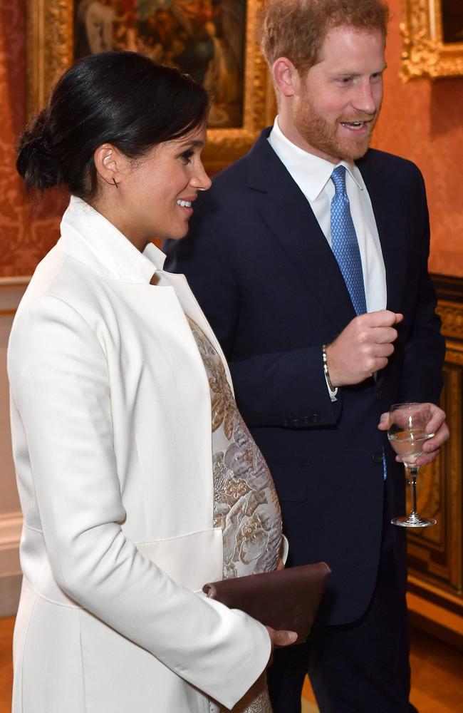 MARCH 5, 2019 - Where: London, England. Wearing: Amanda Wakeley coat. Picture: Dominic Lipinski/AFP
