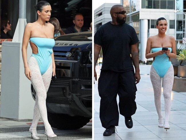 Kanye's wife stuns in confusing outfit