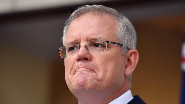 Scott Morrison in Canberra on Wednesday. Picture: AAP