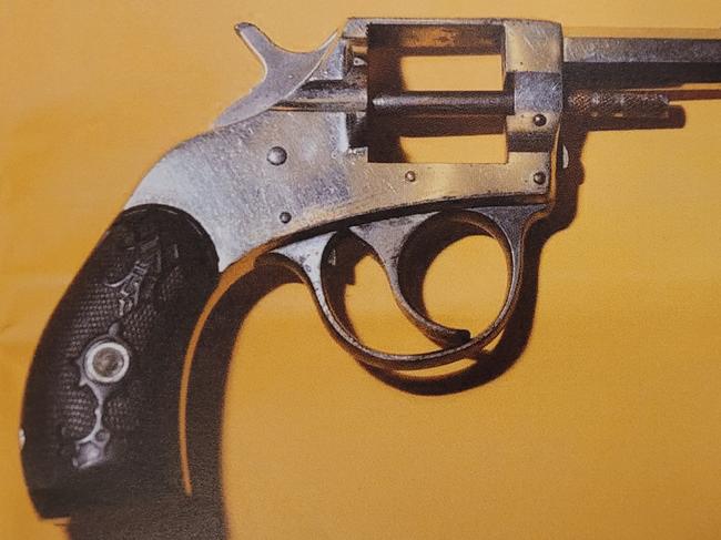 Images of a revolver tendered during the trial of eight accused charged with the murder of Jason De Ieso. The revolver was seized from the key witness just days after Mr De Ieso's death but is not alleged to be the weapon which fired the fatal shot. It has been linked to the scene. Picture: Supplied,