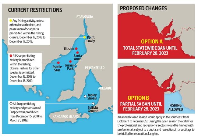 The proposed ban on fishing for snapper.