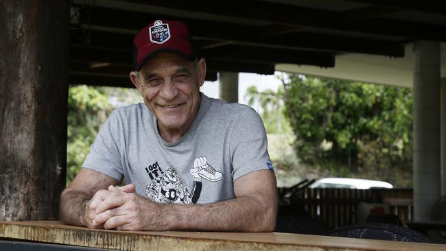 Ron Slater, pictured at his Innisfail home, is ready to watch his son Billy's NRL final. Picture: Matt Nicholls