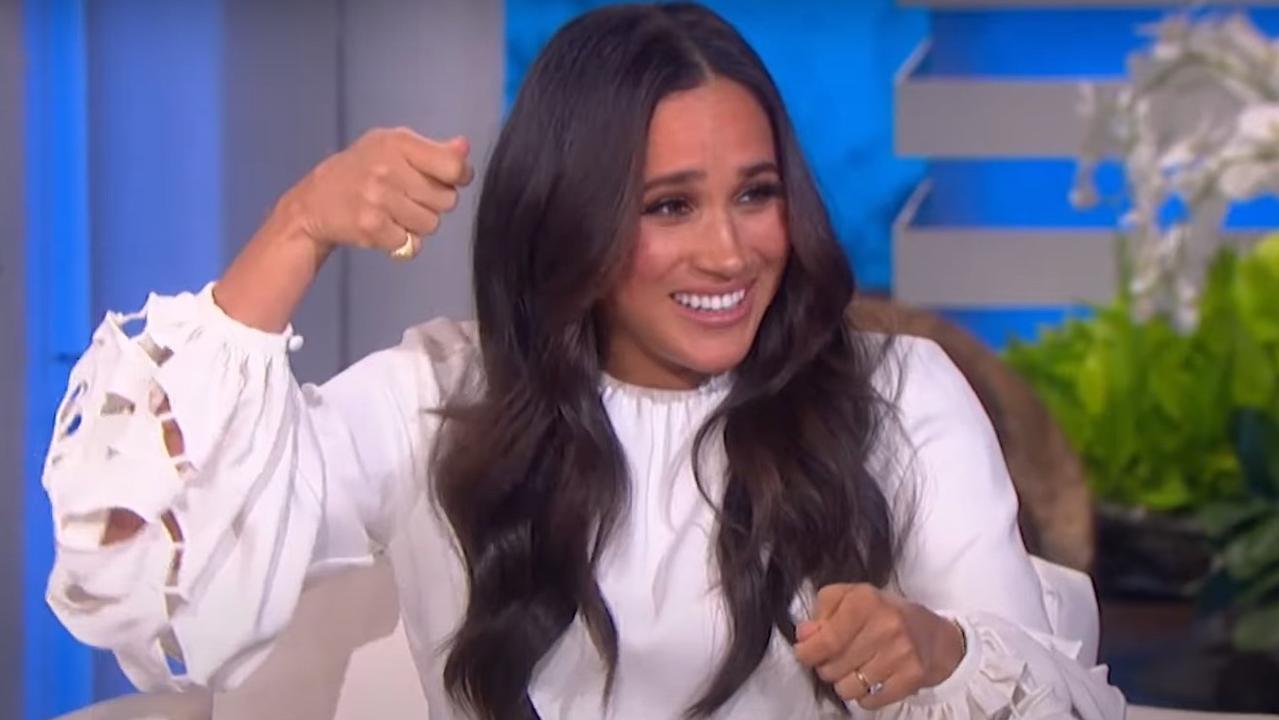 Meghan appeared laid-back and jovial during her latest TV interview. Picture: Ellen