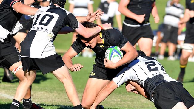 St Laurence's College Joe Nadenic AIC First XV rugby between Iona College and St Laurence's College. Saturday May 15, 2021. Picture, John Gass