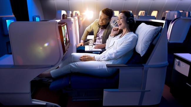 Malaysia Airlines business class on the Airbus A333.