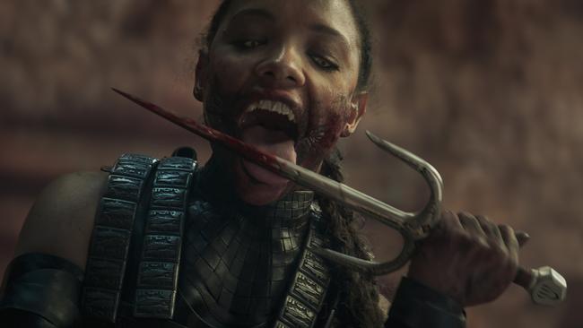 Sisi Stringer as Mileena in Mortal Kombat. Picture: Warner Bros