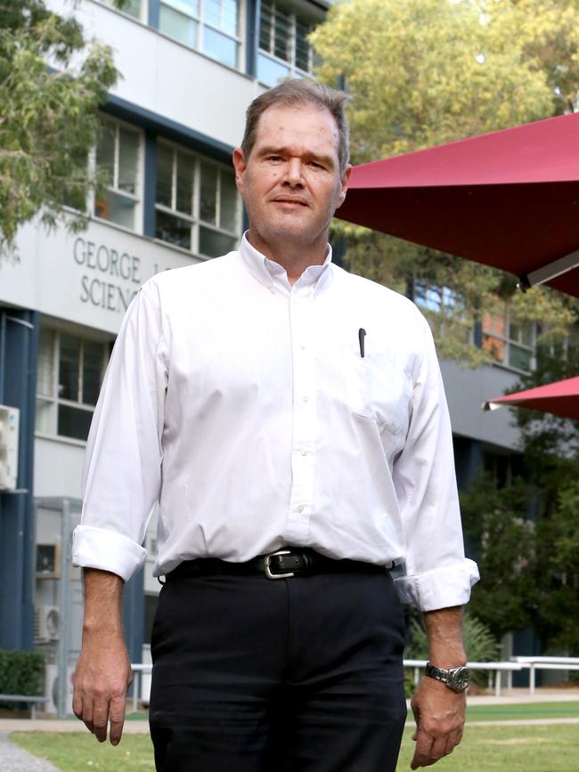 Chairman of Brisbane State High’s school council, David Gillespie. Picture: AAP/Steve Pohlner