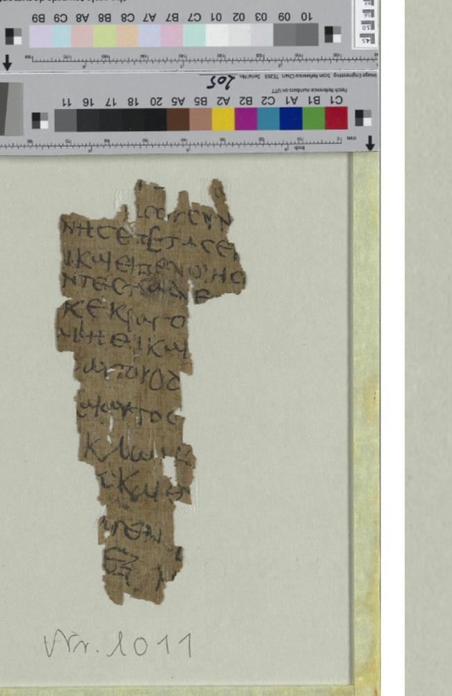 This fragment of papyrus, long labelled as being a hastily written note, has turned out to be a Fourth-century copy of the Infant Gospel of Thomas - an account of Jesus’ childhood banned as heretical by the founders of the Roman Catholic Church. Source: Staats- und Universitätsbibliothek Hamburg