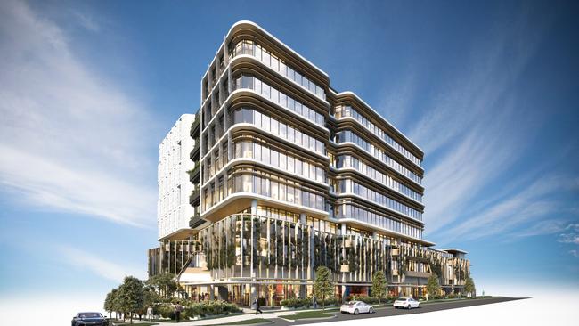 An artist’s impression of Proxima, a state government project planned for the Gold Coast Health and Knowledge Precinct at Southport