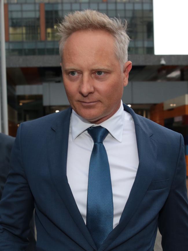 Celebrity financial adviser Sam Henderson leaving the royal commission in Melbourne earlier this week. (AAP/Stefan Postles)