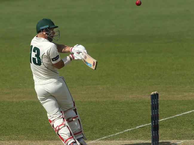 Matthew Wade’s century for Tasmania on the weekend follows on from four half-centuries in his three previous Shield matches. Picture: AAP Image