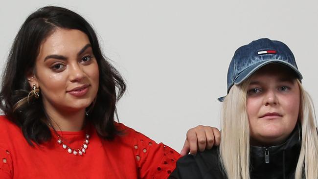 10/10/2019. Australian singer-songwriter Thelma Plum with Toni Watson (Tones and I) pictured after the ARIA Award nominations and announcement of first winners in selected categories held at the Art Gallery of NSW in Sydney. Britta Campion / The Australian