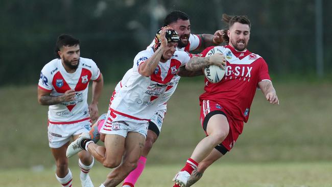 Kincumber had the chance to win the game late. Picture: Sue Graham