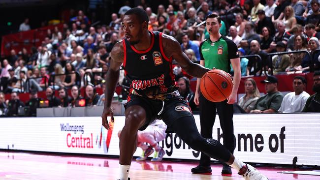 Gary Clark was the best for the Hawks in their New Year’s Eve victory. Picture: Jeremy Ng/Getty Images.