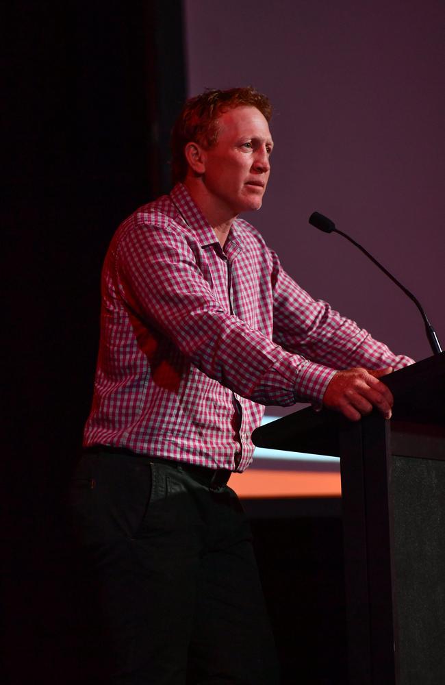 Alan Tongue at the 2023 NRL NT Frank Johnson / Gaynor Maggs medal night. Picture: Pema Tamang Pakhrin