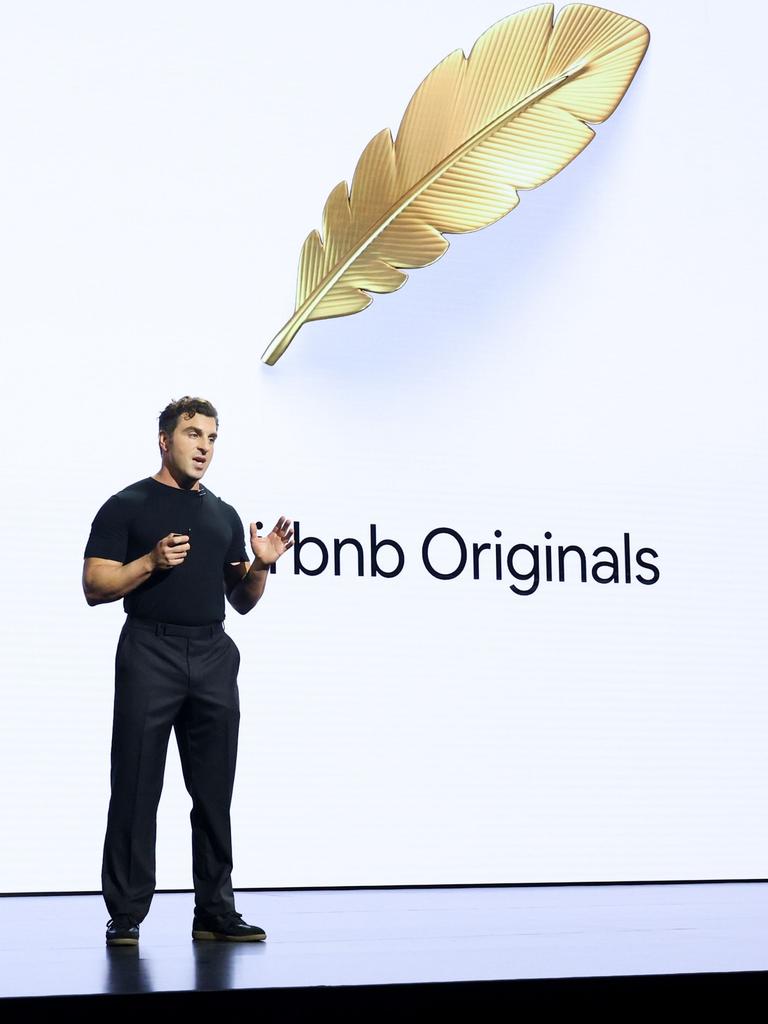 Brian Chesky, Co-Founder and CEO, AirBnB speaks onstage during Airbnb 2025 Summer Release. Picture: Jesse Grant/Getty Images for Airbnb.